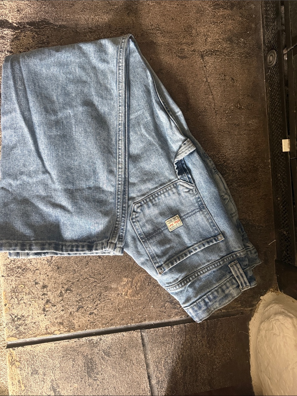 Light Wash Carpenter Jeans - Light Blue